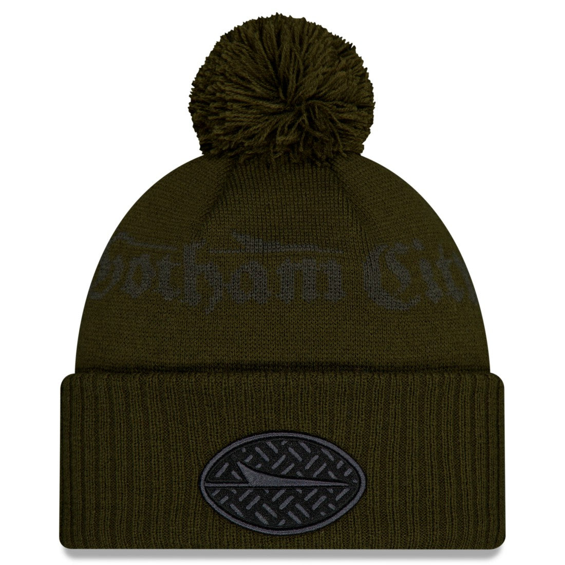 New York Jets New Era 2025 Rivalries Collection Sideline Cuffed Knit Hat with Pom Gotham Green - NFL