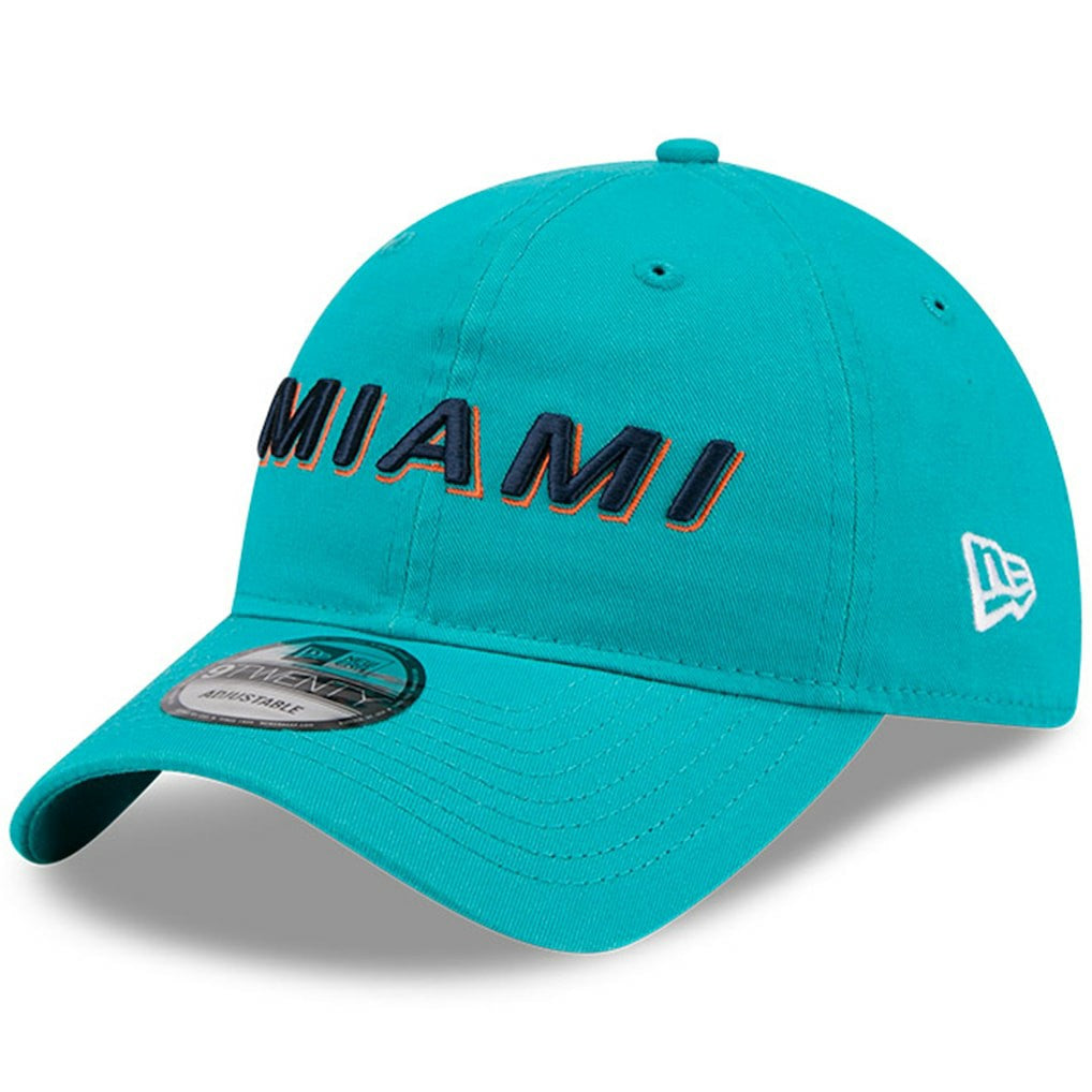 Miami Dolphins New Era 2025 Rivalries Collection Team 9TWENTY Adjustable Hat Aqua - NFL