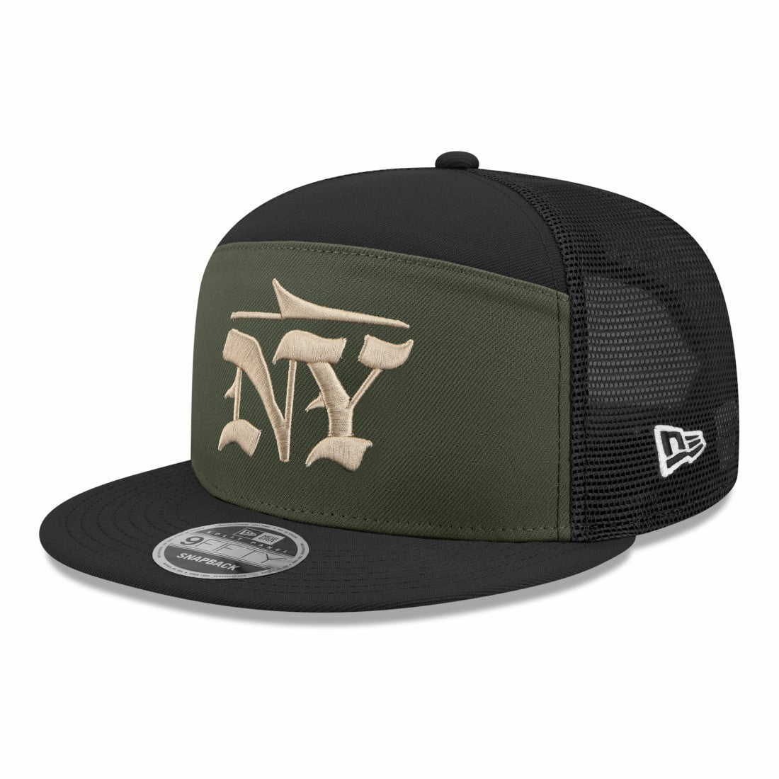New York Jets New Era 2025 Rivalries Collection Team Split Panel 9FIFTY Snapback Hat Gotham Green - NFL