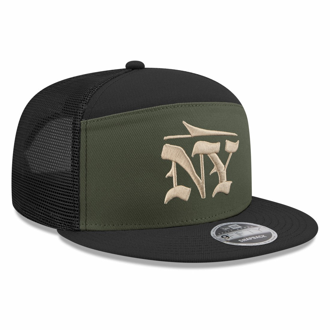 New York Jets New Era 2025 Rivalries Collection Team Split Panel 9FIFTY Snapback Hat Gotham Green - NFL