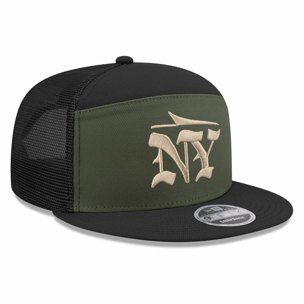 New York Jets New Era 2025 Rivalries Collection Team Split Panel 9FIFTY Snapback Hat Gotham Green - NFL