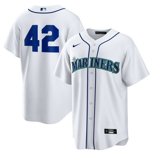 Seattle Mariners Nike Home  2025 Jackie Robinson Day Replica Jersey - White | MLB Jerseys