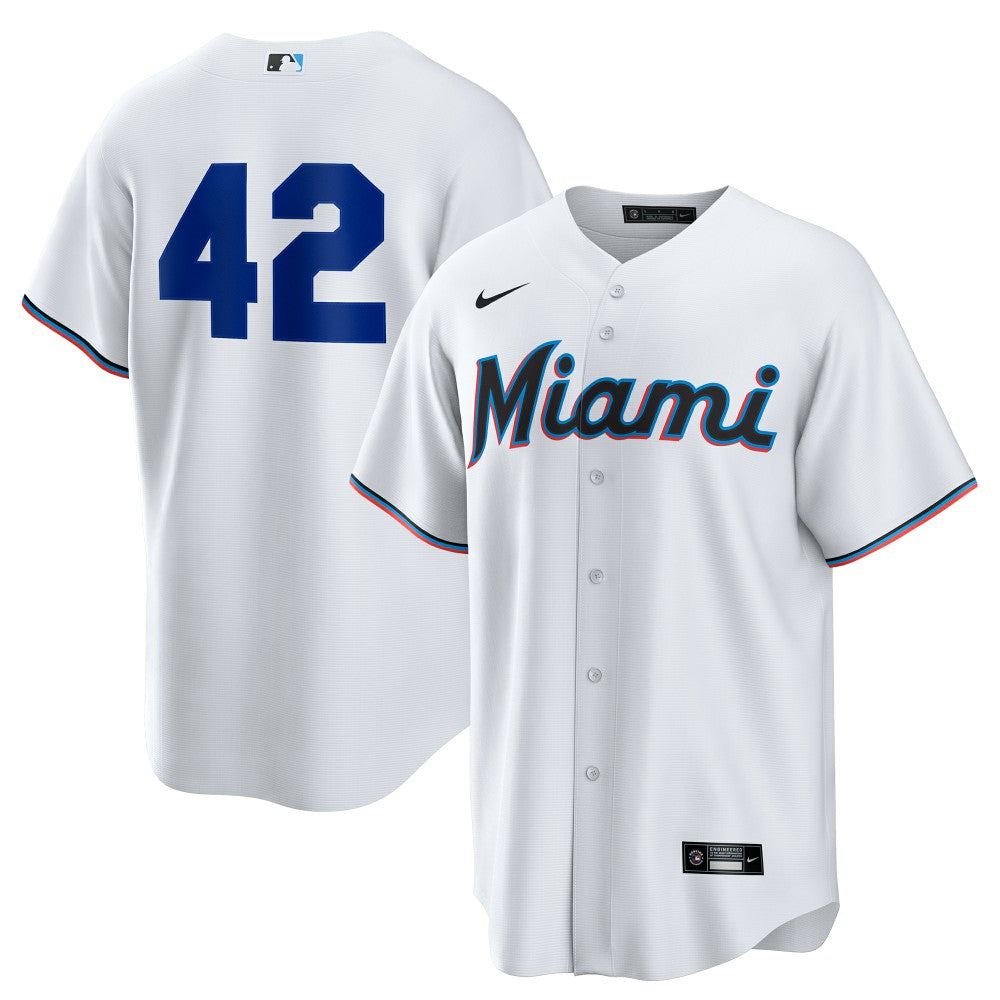 Miami Marlins Nike Home  2025 Jackie Robinson Day Replica Jersey discount