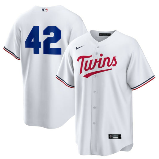 Minnesota Twins Nike Home  2025 Jackie Robinson Day Replica Jersey - White | MLB Jerseys