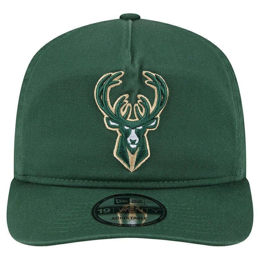 New Era - Milwaukee Bucks Cotton 19TWENTY Adjustable Hat - Hunter Green