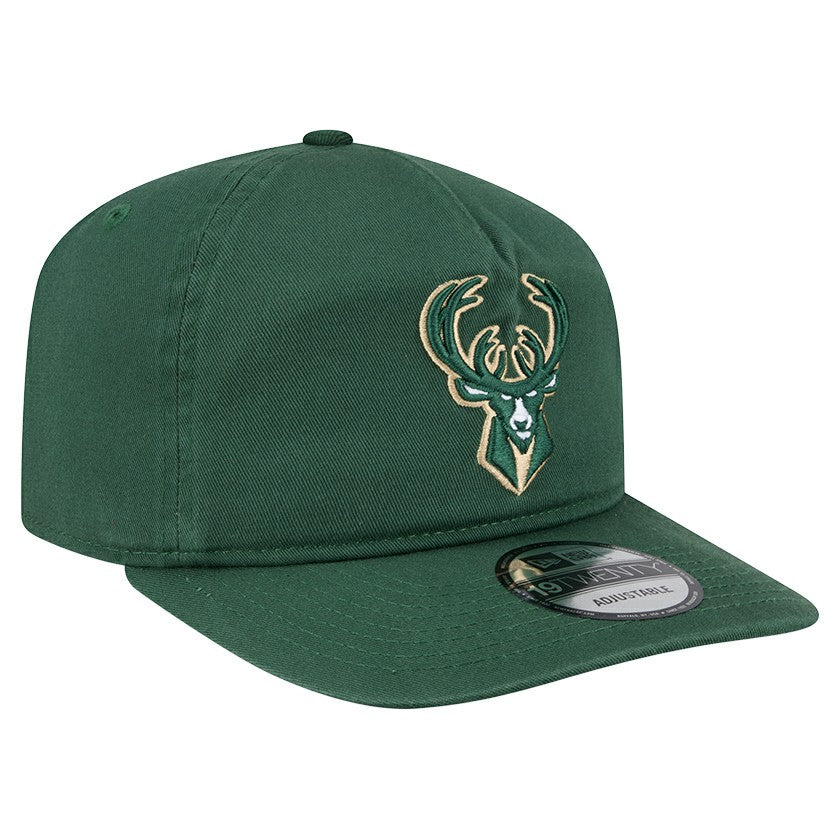 New Era - Milwaukee Bucks Cotton 19TWENTY Adjustable Hat - Hunter Green