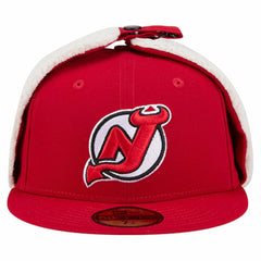 New Jersey Devils - New Era Injection Dog Ear Classic Fitted Hat Red