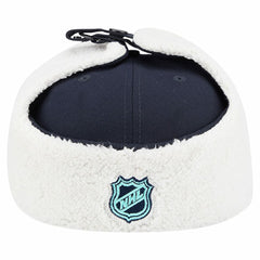 Seattle Kraken New Era Injection Dog Ear Classic Fitted Hat Deep Sea Blue