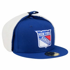 New York Rangers New Era Injection Dog Ear Classic Fitted Hat Blue