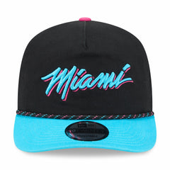 New Era - Miami Heat 2025/26 City Edition 19TWENTY Adjustable Hat - Black/Turquoise
