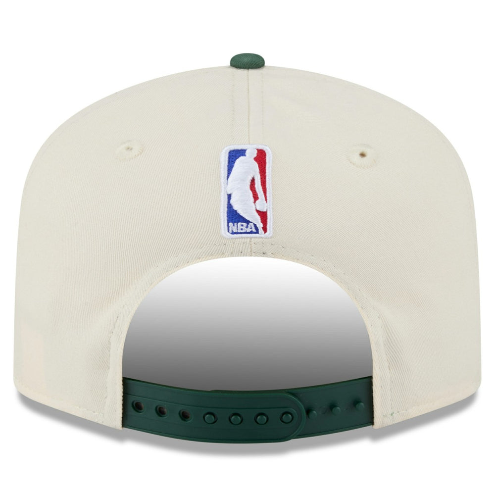 New Era - Milwaukee Bucks 2025/26 City Edition 19TWENTY Adjustable Hat - Cream/Hunter Green