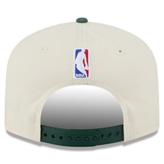 New Era - Milwaukee Bucks 2025/26 City Edition 19TWENTY Adjustable Hat - Cream/Hunter Green