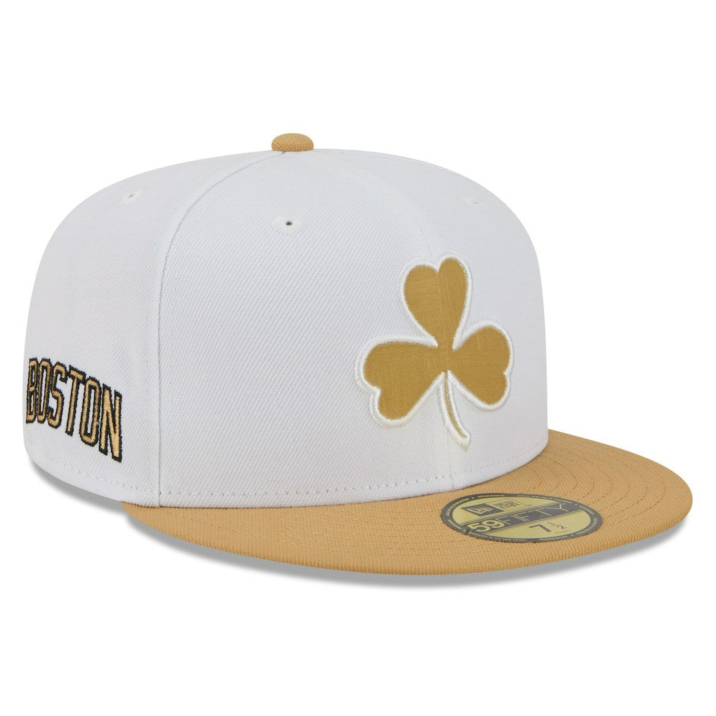 New Era - Boston Celtics 2025/26 City Edition 59FIFTY Fitted Hat - White/Gold