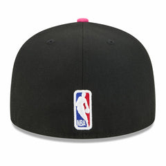 New Era - Miami Heat 2025/26 City Edition 59FIFTY Fitted Hat - Black/Turquoise