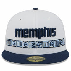 New Era - Memphis Grizzlies 2025/26 City Edition 59FIFTY Fitted Hat - White/Navy
