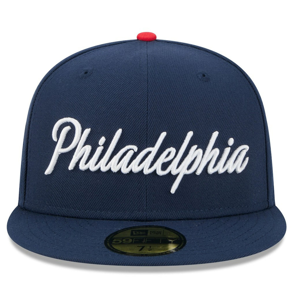 New Era - Philadelphia 76ers 2025/26 City Edition 59FIFTY Fitted Hat - Navy