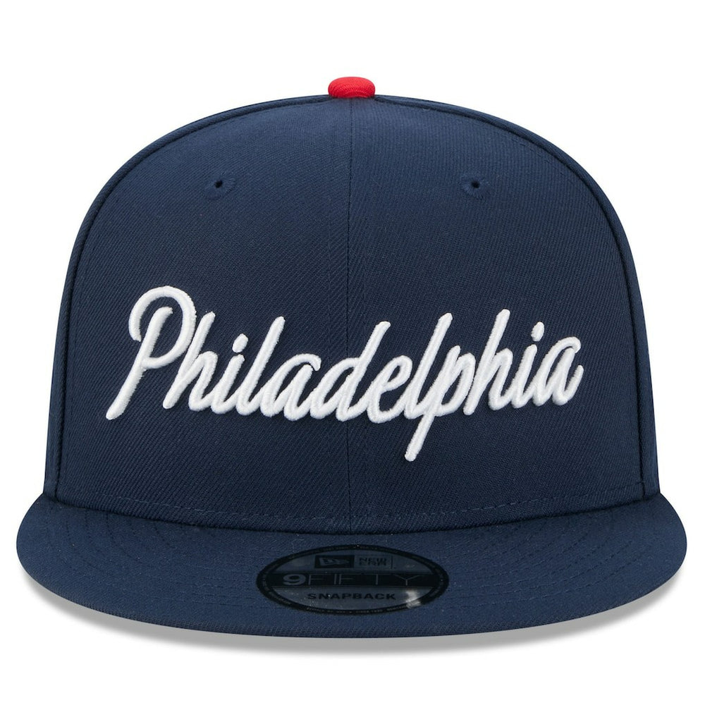 New Era - Philadelphia 76ers 2025/26 City Edition 9FIFTY Snapback Hat - Navy