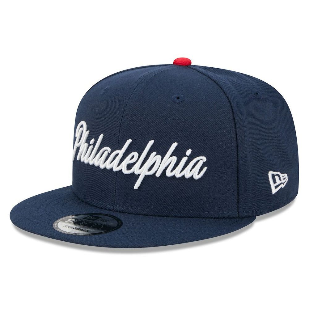 New Era - Philadelphia 76ers 2025/26 City Edition 9FIFTY Snapback Hat - Navy