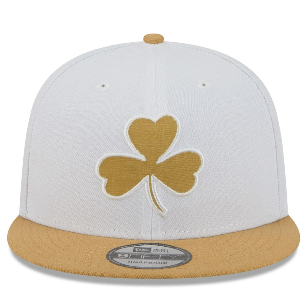 New Era - Boston Celtics 2025/26 City Edition 9FIFTY Snapback Hat - White/Gold