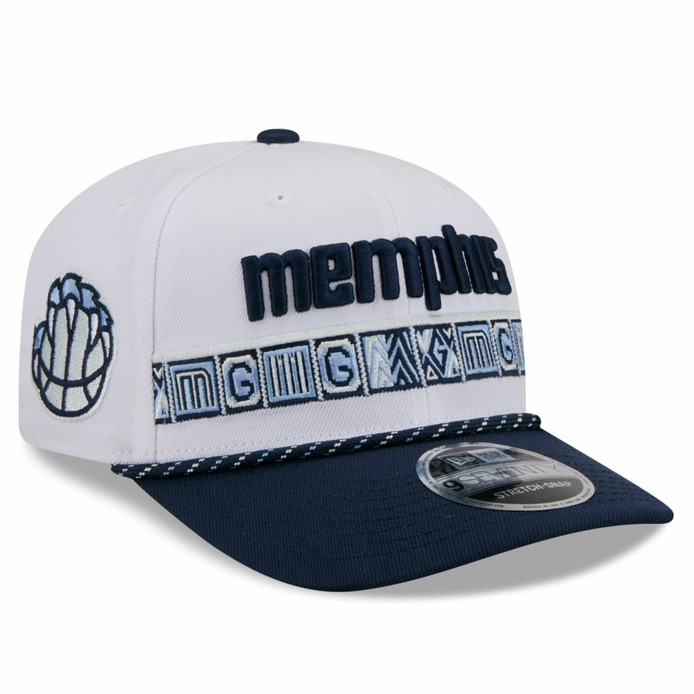 New Era - Memphis Grizzlies 2025/26 City Edition 9SEVENTY Adjustable Hat - White/Navy