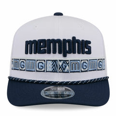 New Era - Memphis Grizzlies 2025/26 City Edition 9SEVENTY Adjustable Hat - White/Navy
