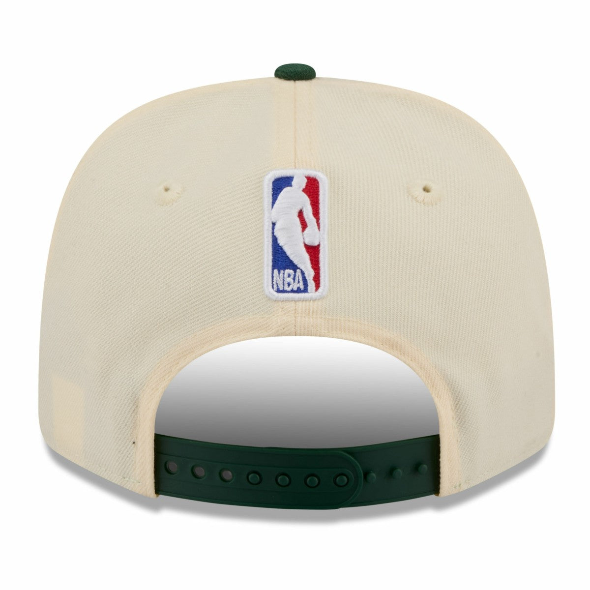 New Era - Milwaukee Bucks 2025/26 City Edition 9SEVENTY Adjustable Hat - Cream/Hunter Green