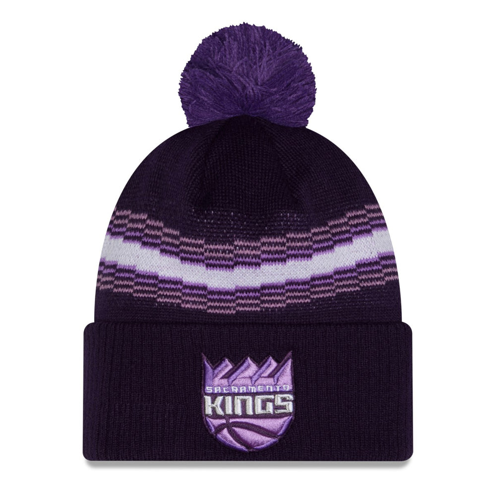 New Era - Sacramento Kings 2025/26 City Edition Cuffed Knit Hat with Pom - Purple