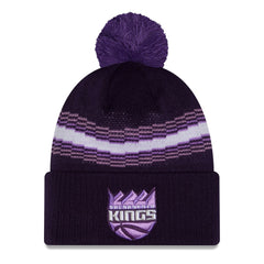 New Era - Sacramento Kings 2025/26 City Edition Cuffed Knit Hat with Pom - Purple