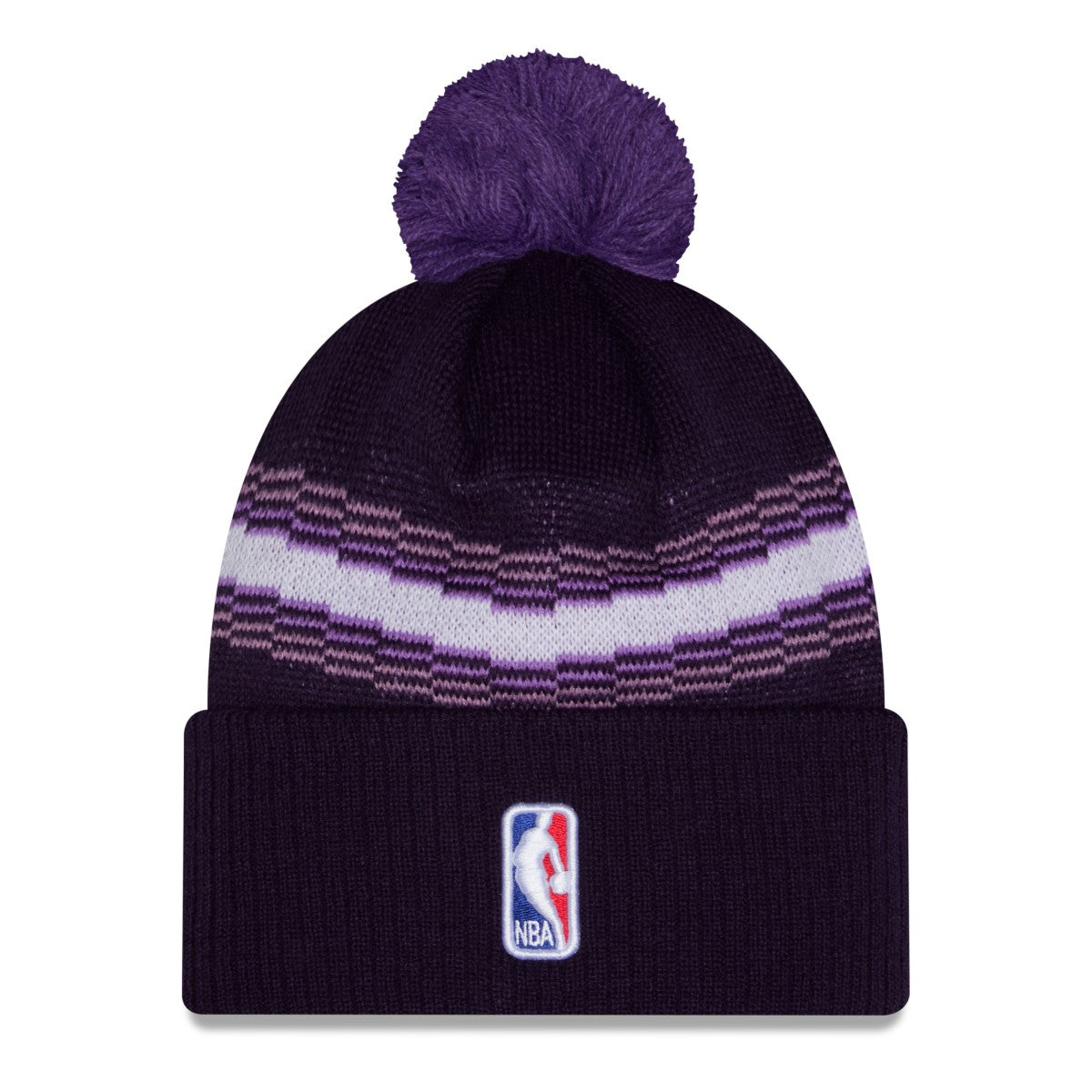 New Era - Sacramento Kings 2025/26 City Edition Cuffed Knit Hat with Pom - Purple