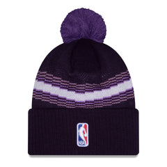 New Era - Sacramento Kings 2025/26 City Edition Cuffed Knit Hat with Pom - Purple