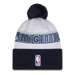 New Era - Memphis Grizzlies 2025/26 City Edition Cuffed Knit Hat with Pom - Navy/White
