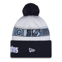 New Era - Memphis Grizzlies 2025/26 City Edition Cuffed Knit Hat with Pom - Navy/White