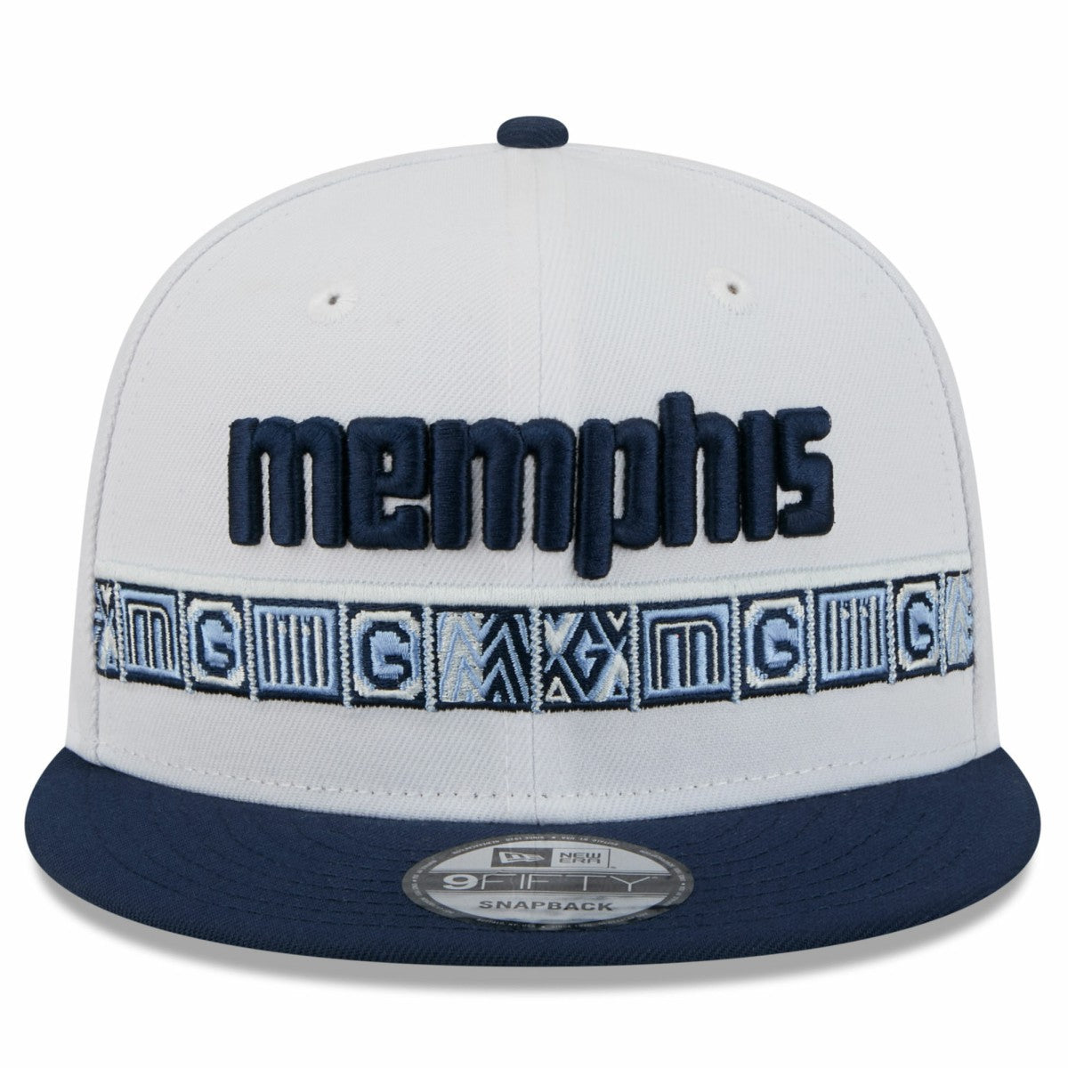 New Era - Memphis Grizzlies Youth 2025/26 City Edition 9FIFTY Snapback Hat - White/Navy