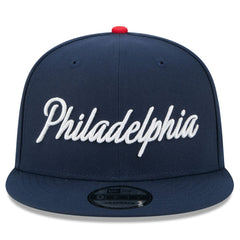 New Era - Philadelphia 76ers Youth 2025/26 City Edition 9FIFTY Snapback Hat - Navy