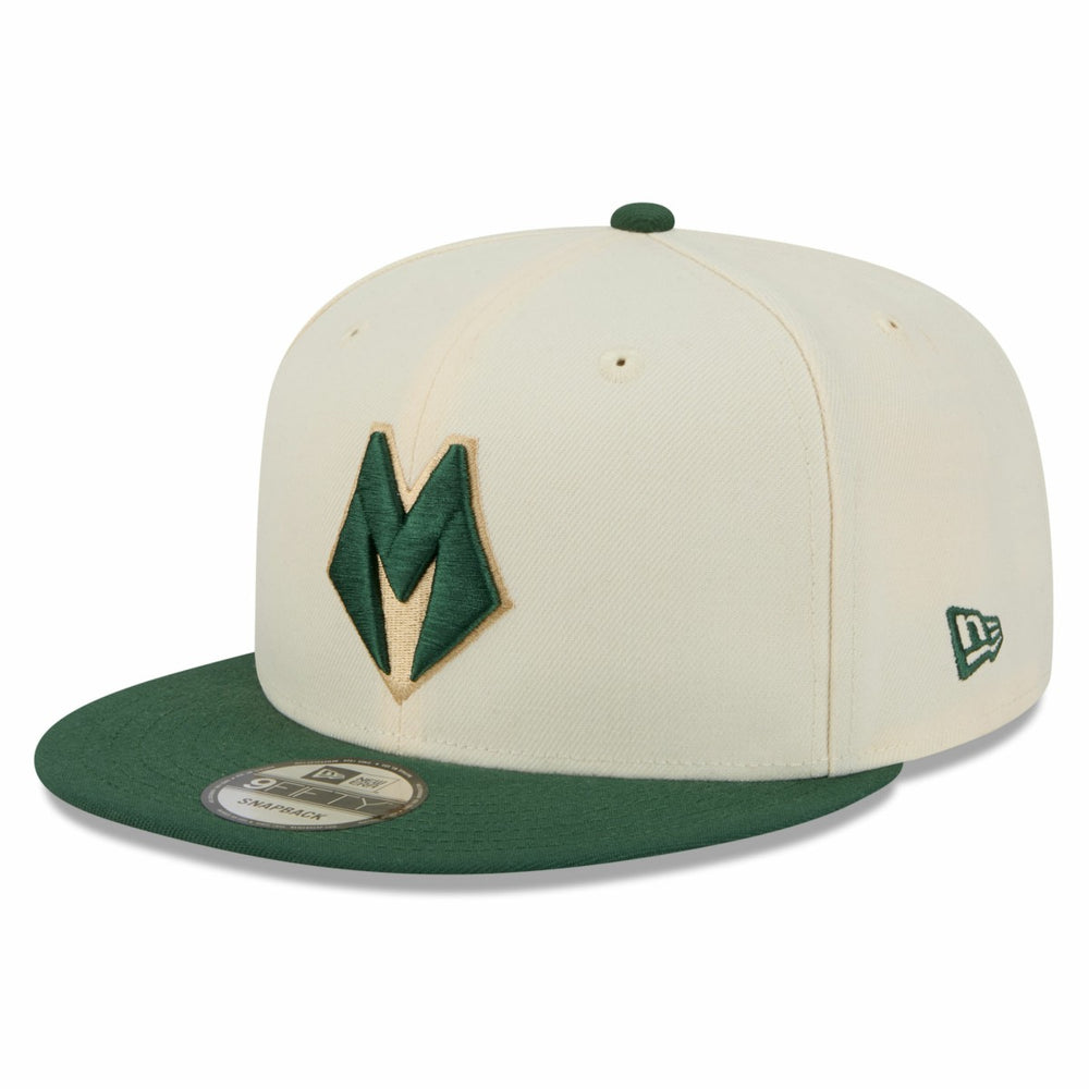 New Era - Milwaukee Bucks Youth 2025/26 City Edition 9FIFTY Snapback Hat - Tan