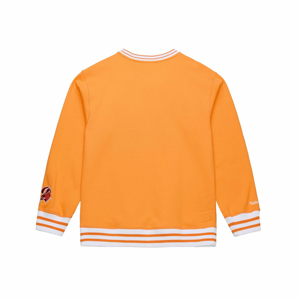 Tampa Bay Buccaneers 50th Season Coaches Sweatshirt – Orange - Mitchell & Ness