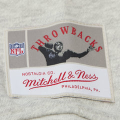 Tampa Bay Buccaneers Women's Cropped V-Neck Sweatshirt Gray - Mitchell & Ness