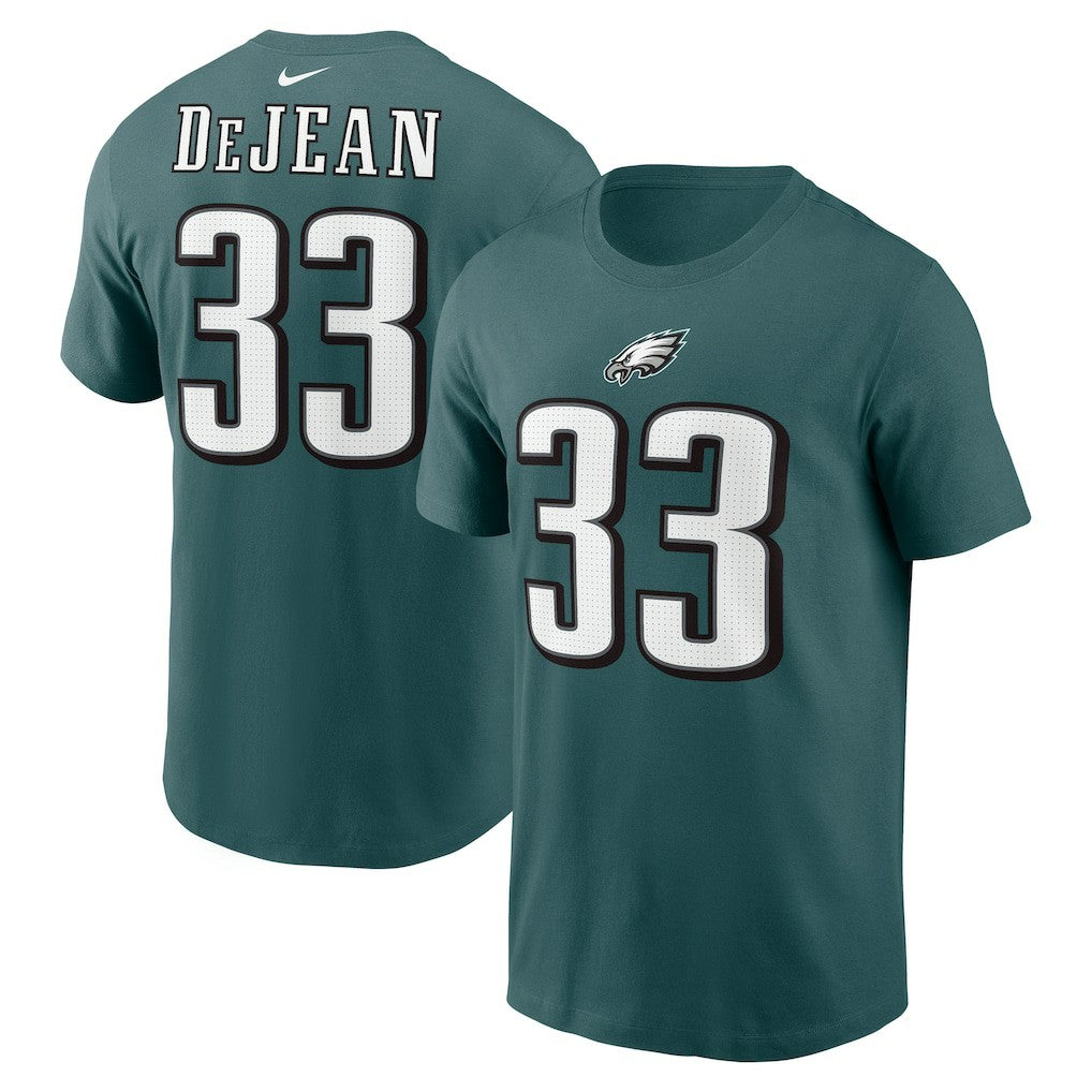 Cooper DeJean Philadelphia Eagles Player Name & Number T-Shirt Midnight Green - Nike