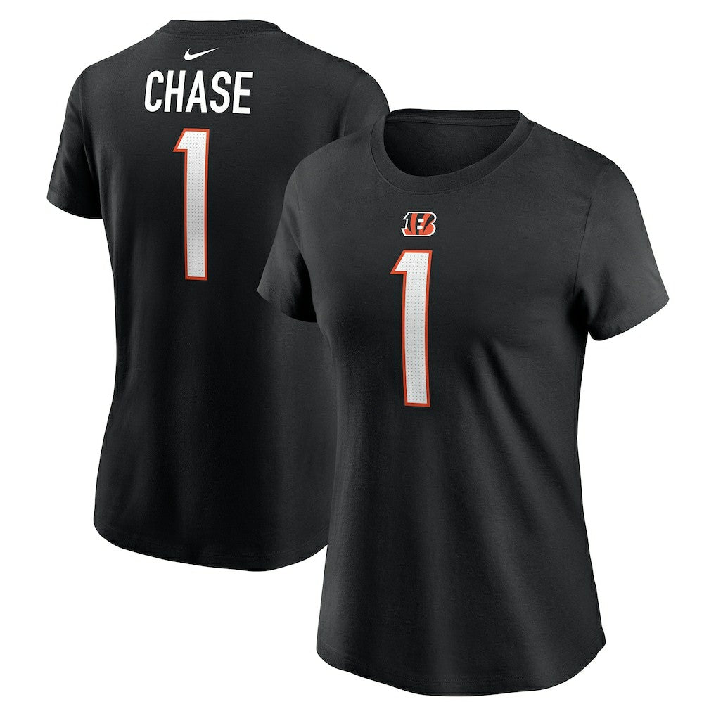 Ja'Marr Chase Cincinnati Bengals Women's Player Name & Number T-Shirt Black - Nike