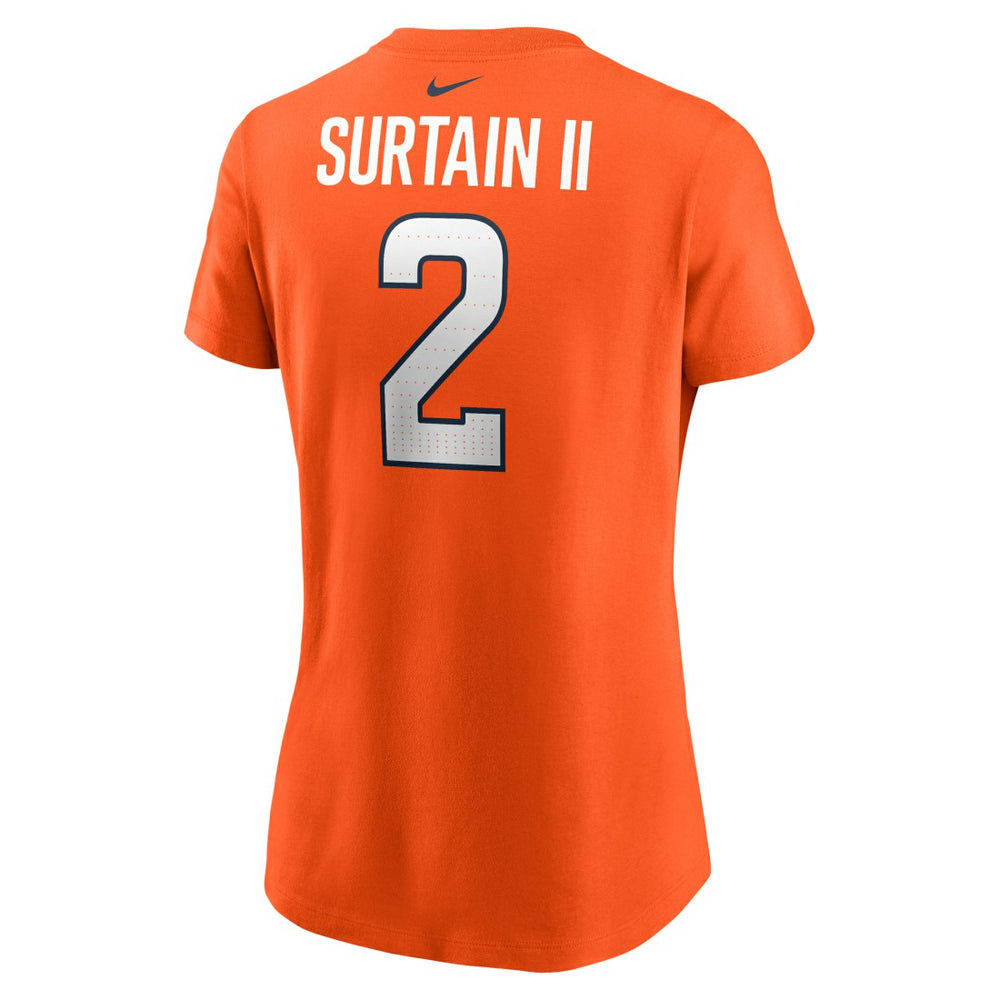 Patrick Surtain II Denver Broncos Women's Player Name & Number T-Shirt Orange - Nike
