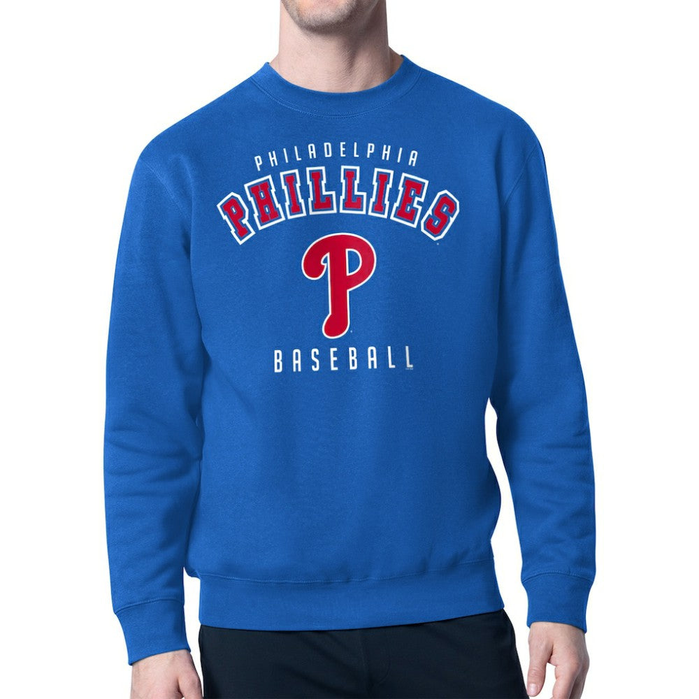 Philadelphia Phillies Starter Team Logo Fleece Pullover Sweatshirt On Sale