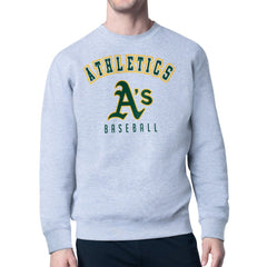 Athletics Starter Team Logo Fleece Pullover Sweatshirt Clearance