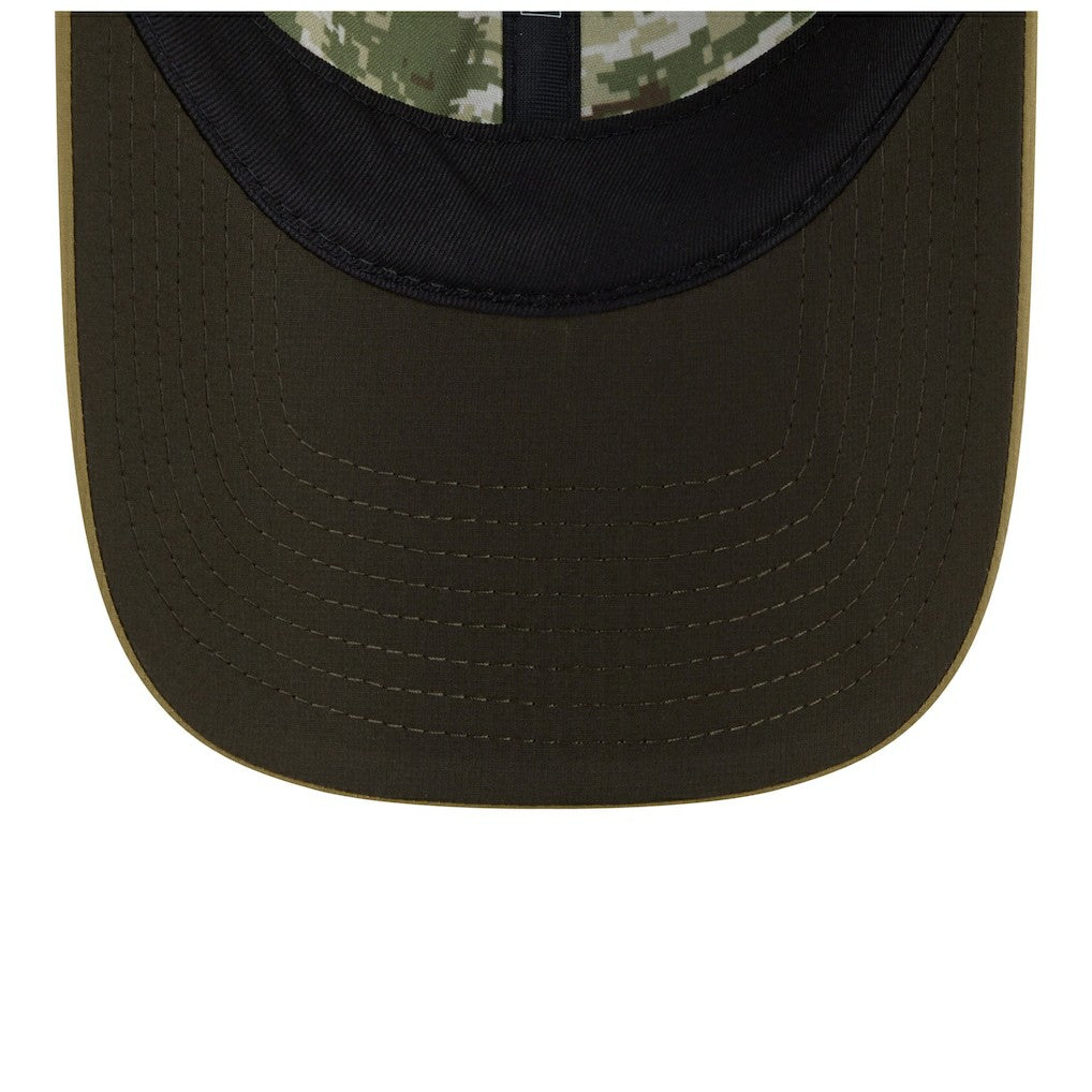 Dallas Cowboys New Era Women's 2025 Salute to Service Pony Tail Adjustable Hat Green - NFL