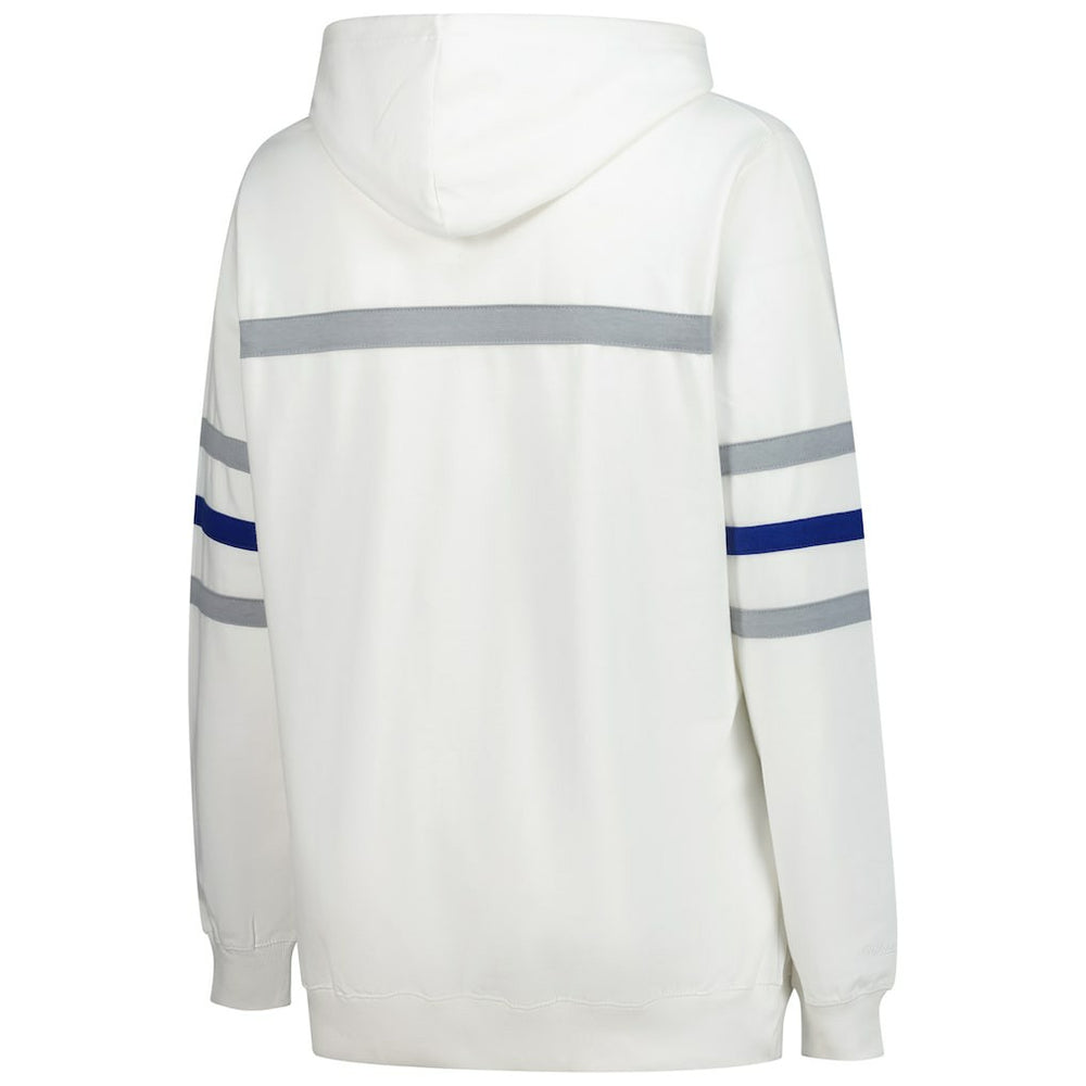 Seattle Seahawks Women's Plus Size Head Coach Throwback Pullover Hoodie White - Mitchell & Ness
