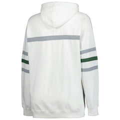 Green Bay Packers Women's Plus Size Head Coach Throwback Pullover Hoodie White - Mitchell & Ness