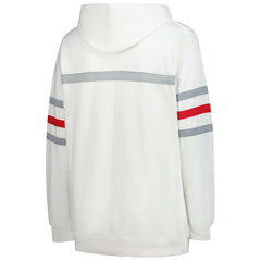 Kansas City Chiefs Women's Plus Size Head Coach Throwback Pullover Hoodie White - Mitchell & Ness