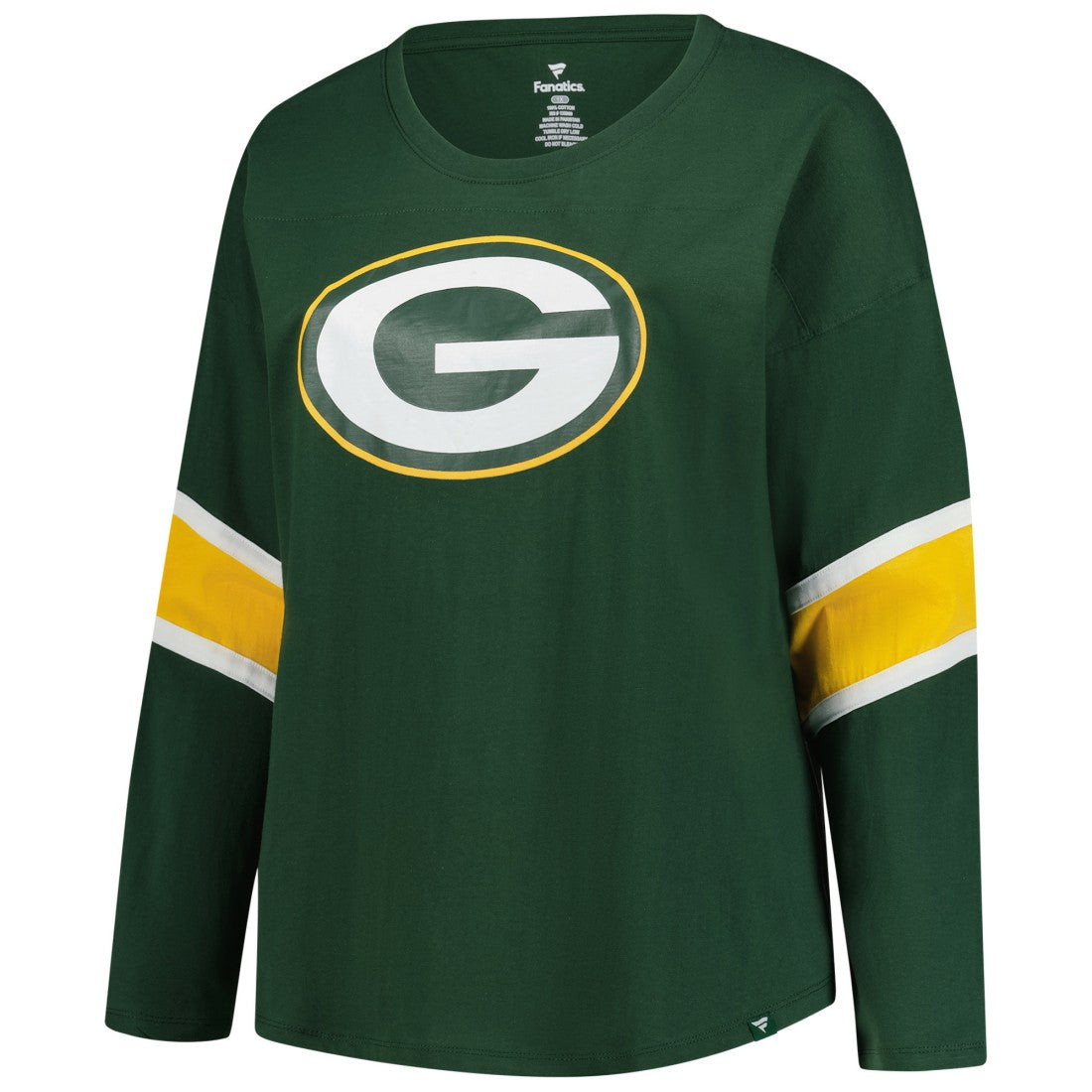Green Bay Packers Women's Plus Size Redzone 3/4-Sleeve Scoop Neck T-Shirt Green - Fanatics