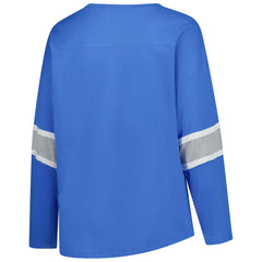 Detroit Lions Women's Plus Size Redzone 3/4-Sleeve Scoop Neck T-Shirt Blue - Fanatics
