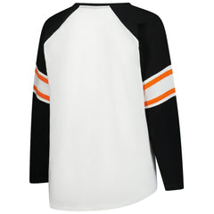 Cincinnati Bengals Women's Plus Size Redzone Lace Up Long Sleeve T-Shirt White - Fanatics
