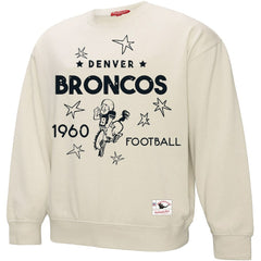 Denver Broncos Women's Plus Size Shooting Star Sweatshirt Cream - Mitchell & Ness